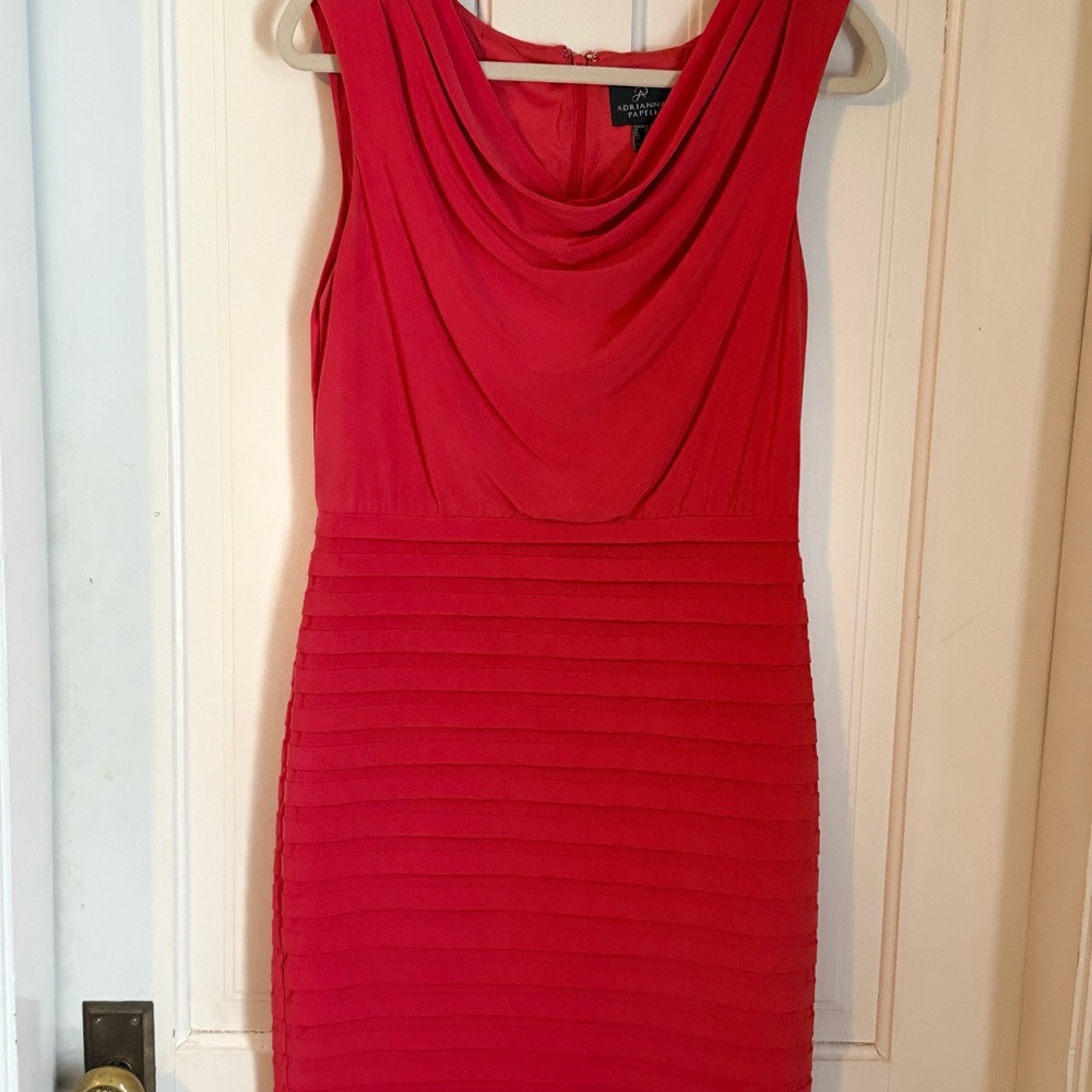 Adrianna Papell  Draped Mini Dress